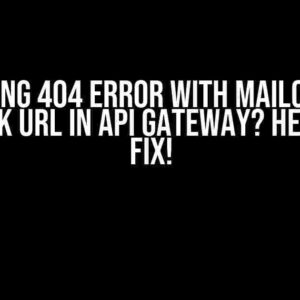 Getting 404 Error with Mailchimp Webhook URL in API Gateway? Here’s the Fix!