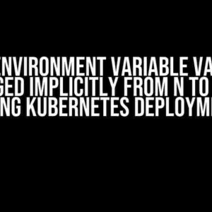 Why Environment Variable Value is Changed Implicitly from N to False during Kubernetes Deployment?